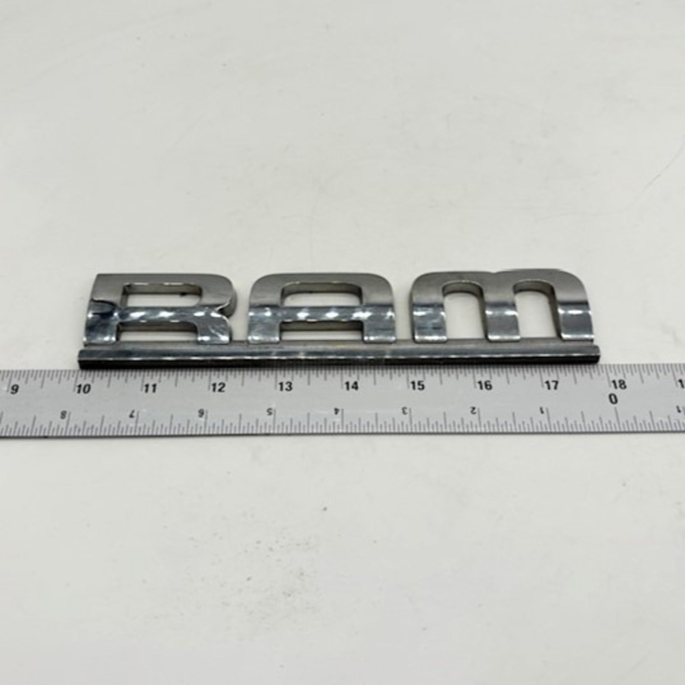 Dodge RAM Chrome Emblem Badge Nameplate Logo Truck Car Tailgate Auto Parts